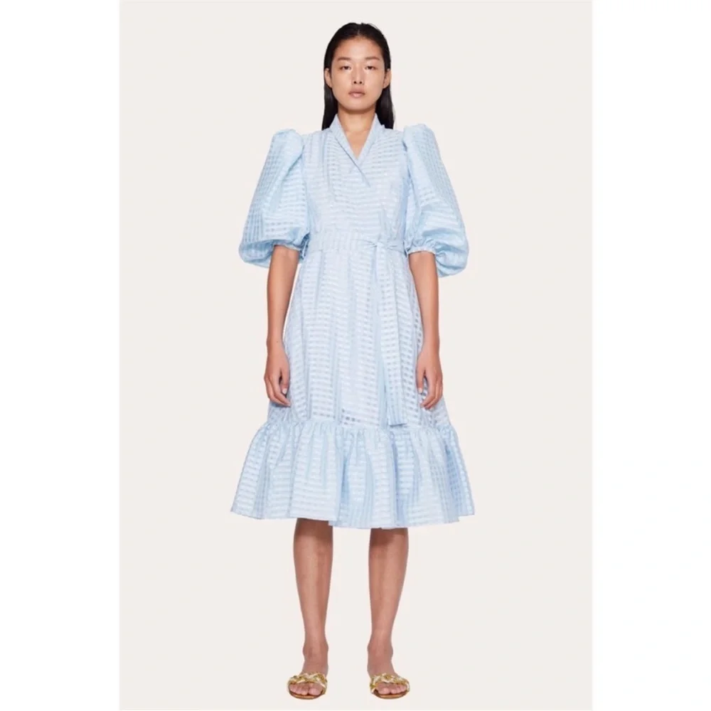 Stine Goya Chinie MIDI Wrap Dress Sz XS - Picture 6 of 11